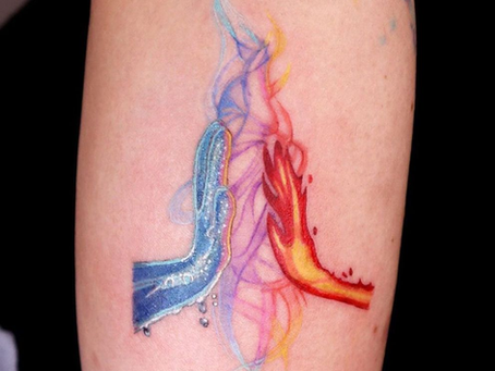 氷と炎のタトゥー