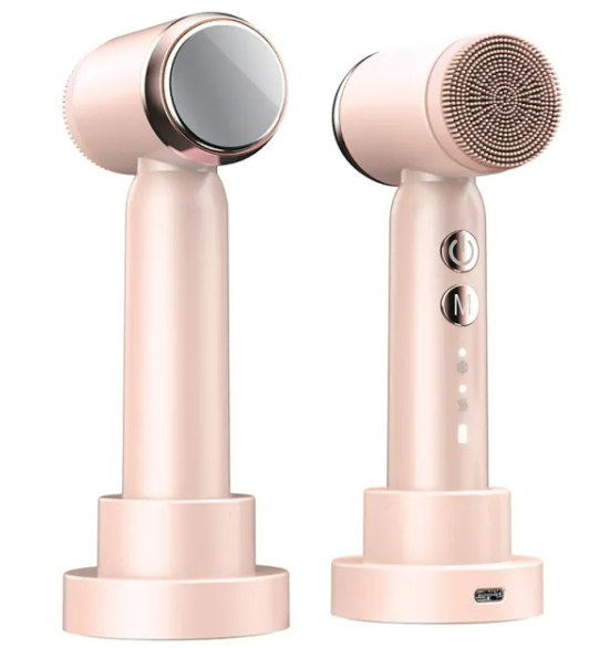 Thumbnail: 6 In 1 Ultrasonic Electric Face Cleansing Brush Compress