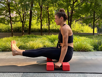Yoga Ranger Warrior Blocks Jump Throughs