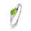 Thumbnail: Peridot Ring in 925 Silver