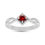 Thumbnail: Garnet Ring in 925 Silver
