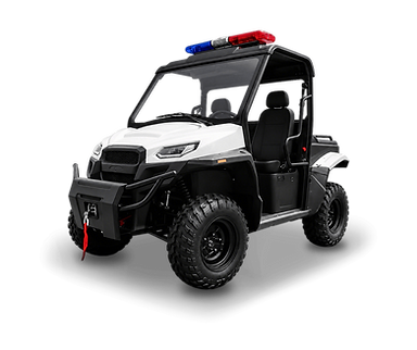 LVTONG LT-602C two-seat 4x4 electric UTV with a tipping cargo box