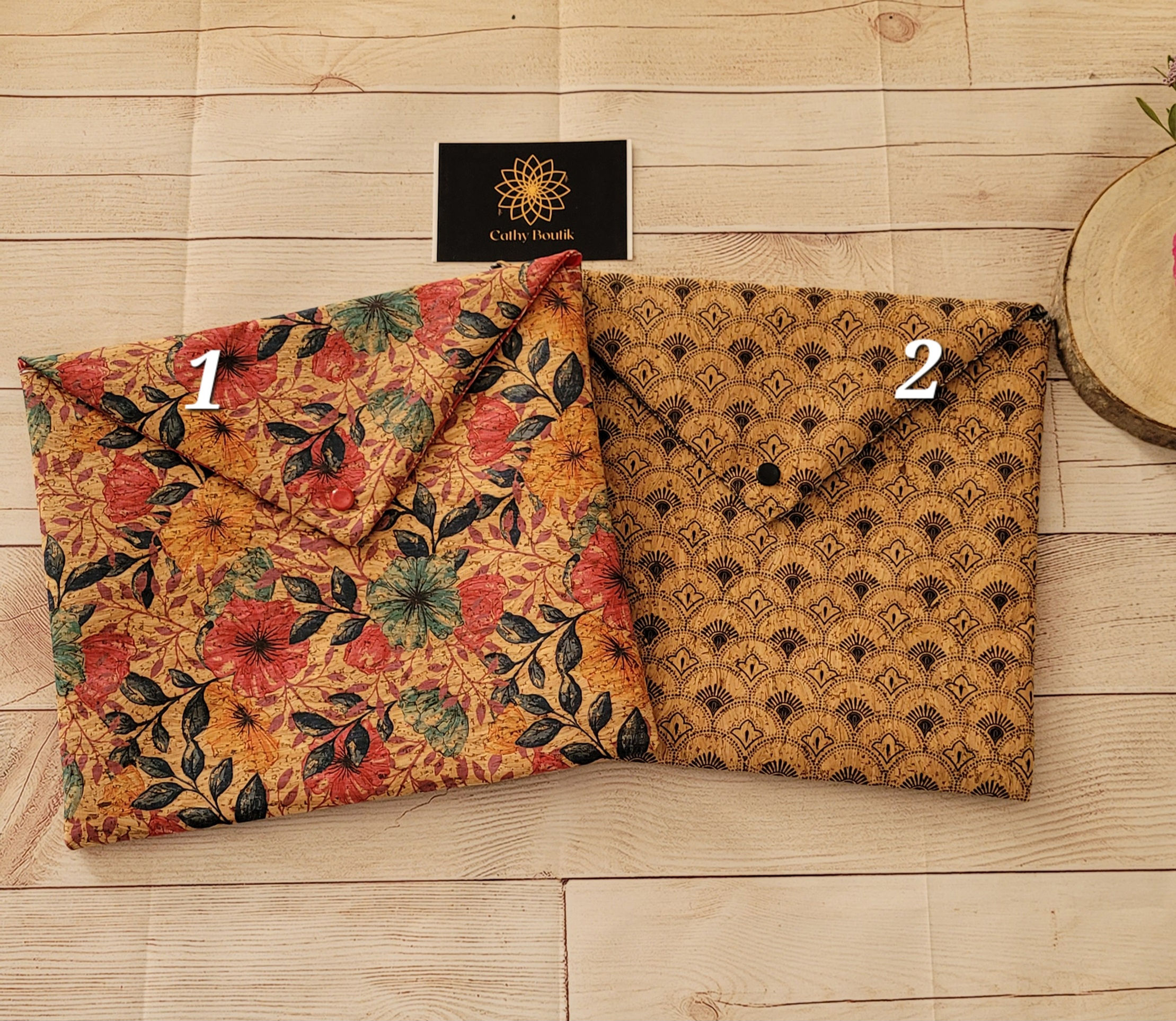 pochette livre enveloppe liège 1-12