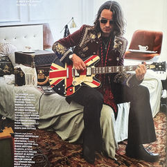 Sonny Ashcroft, Tatler Magazine, 2002 Epiphone Union Jack Supernova, Cool Britannia