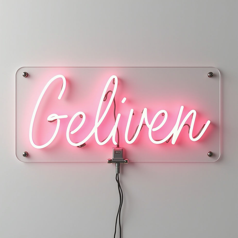Neon Script Sign