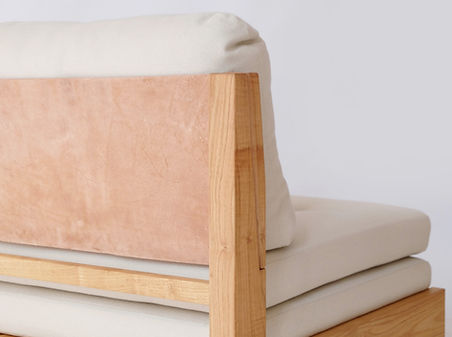 EXTENDABLE 100% NATURAL LOUNGE SOFA BED SOLID 01 | STUDIO180DEGREE, LONDON UK