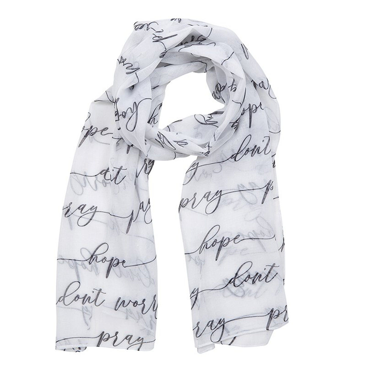 Pray Hope and Don't Worry Prayer Scarf