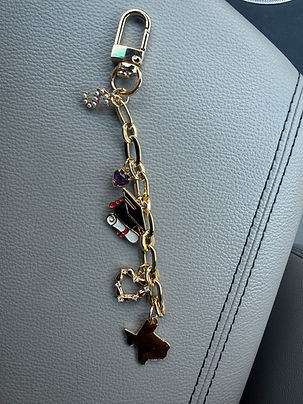Bag Tag with Texas charm