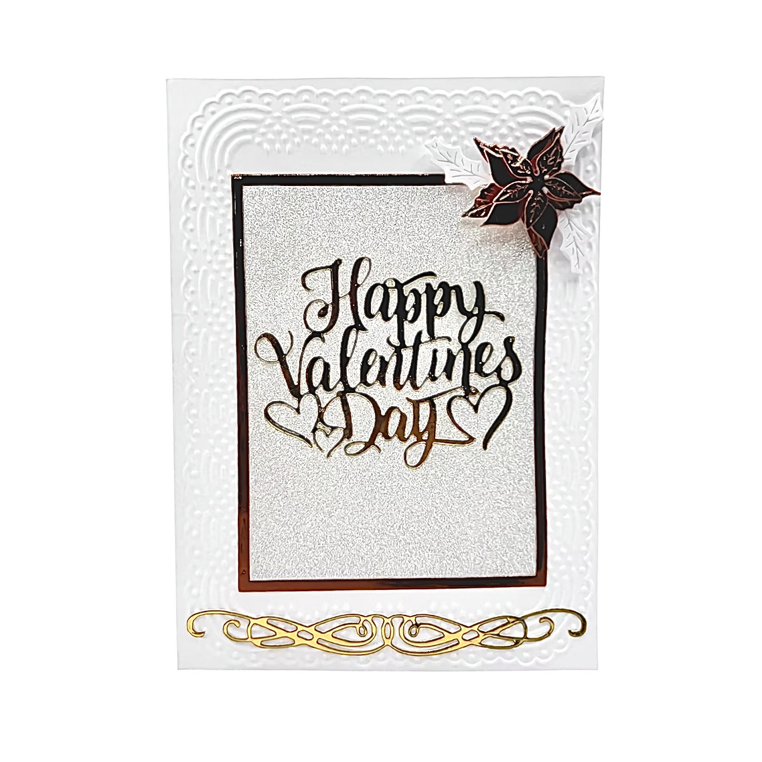 Luxury Valentine's Day Embossed Card
