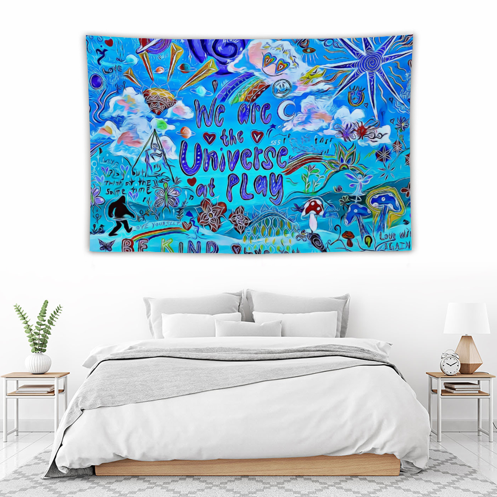 PlayThink 2022 Collab 39" × 59'' Tapestry