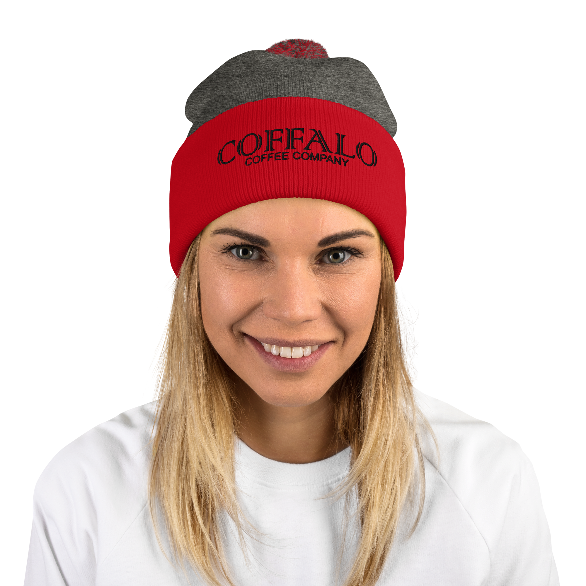 Coffalo Pom-Pom Beanie