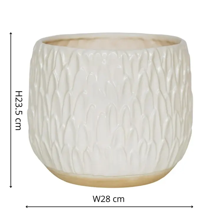 Thumbnail: Arles Leaf Embossed Planter