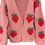 Thumbnail: Ex Next Strawberry Cardigan Chunky Pink RRP £48 Size M 12 14 16 Cotton 🍓