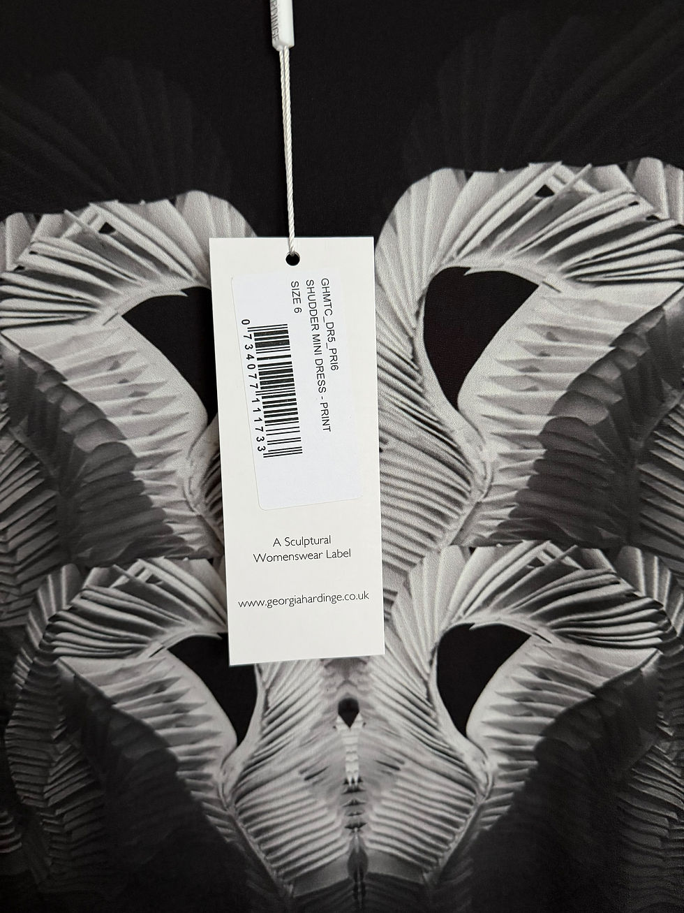 Thumbnail: Georgia Hardinge Shudder Mini Dress New RRP £185 Size UK 6 Long Sleeve Black