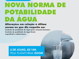 WEBINAR: Nova Norma de Potabilidade da Água