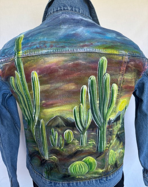 Thumbnail: Desert Landscape at Sunset Jacket