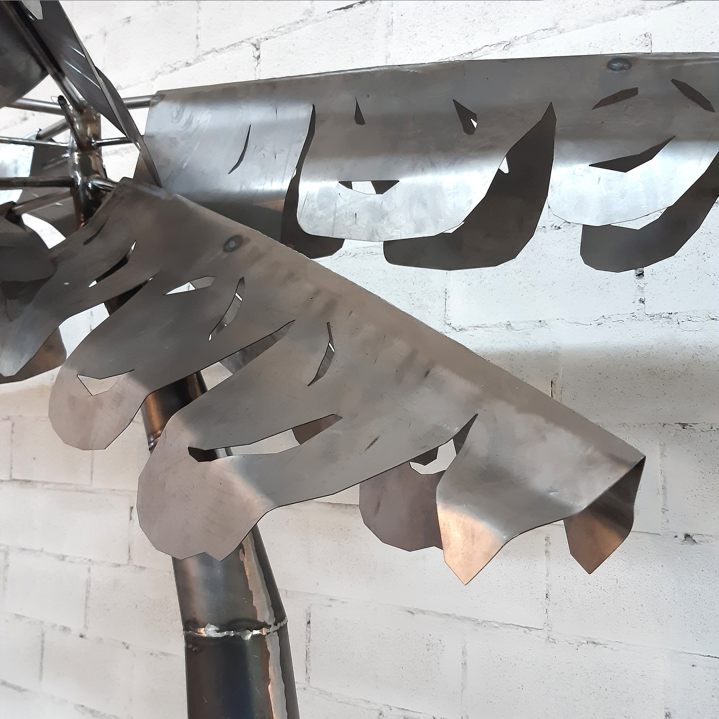 Escultura lámpara palmera