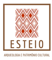 grafismo indigena losango logo da esteio
