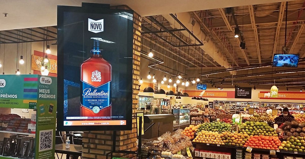 Retail Media OOH em supermecado Em Palmas, Tocantins