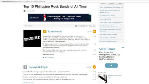 ASSEMBLY LANGUAGE included in the list of bands to choose for "Top 10 Philippine Rock Bands of 