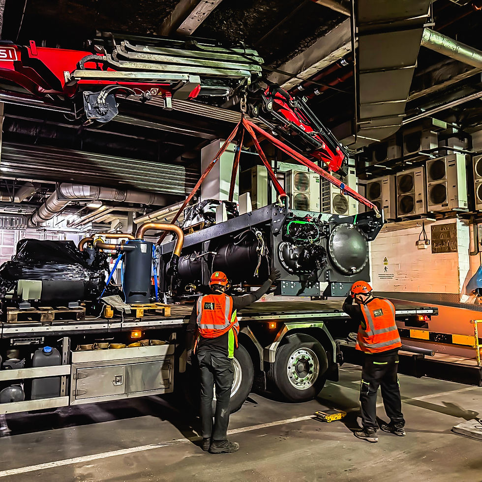 Broadgate Basement Chiller Install – DSM Plant Movement in Action.