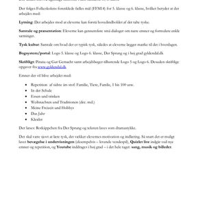 Undervisningsplan for tysk i 5.-6.klasse