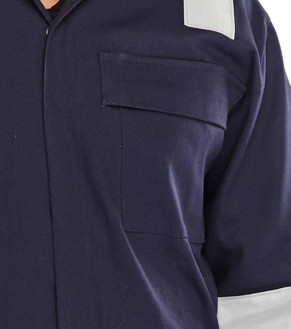Thumbnail: Beeswift Fire Retardant Nordic Design Boilersuit Navy Blue 50