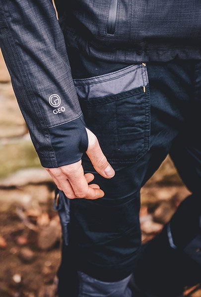 Thumbnail: JCB Trade Plus Black/Grey Rip Stop Trouser 30