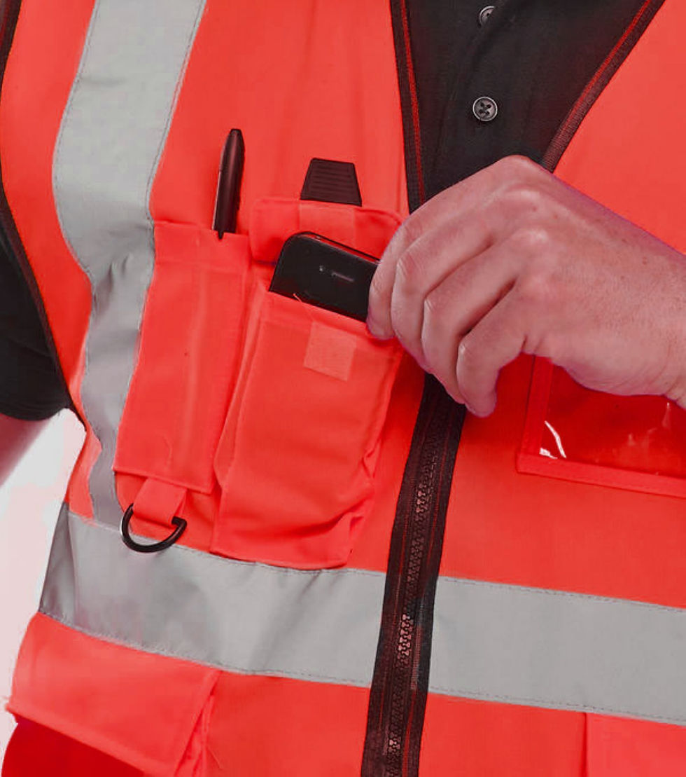 Thumbnail: Beeswift Executive Hi-Vis Waistcoat Red 4XL