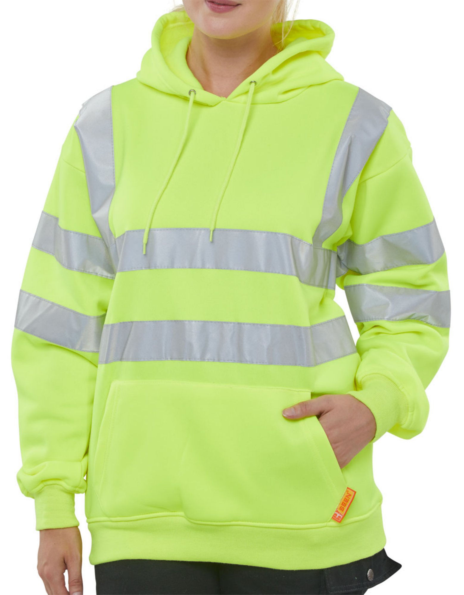 Beeswift Pull On Hoody Sweatshirt Saturn Yellow 2XL