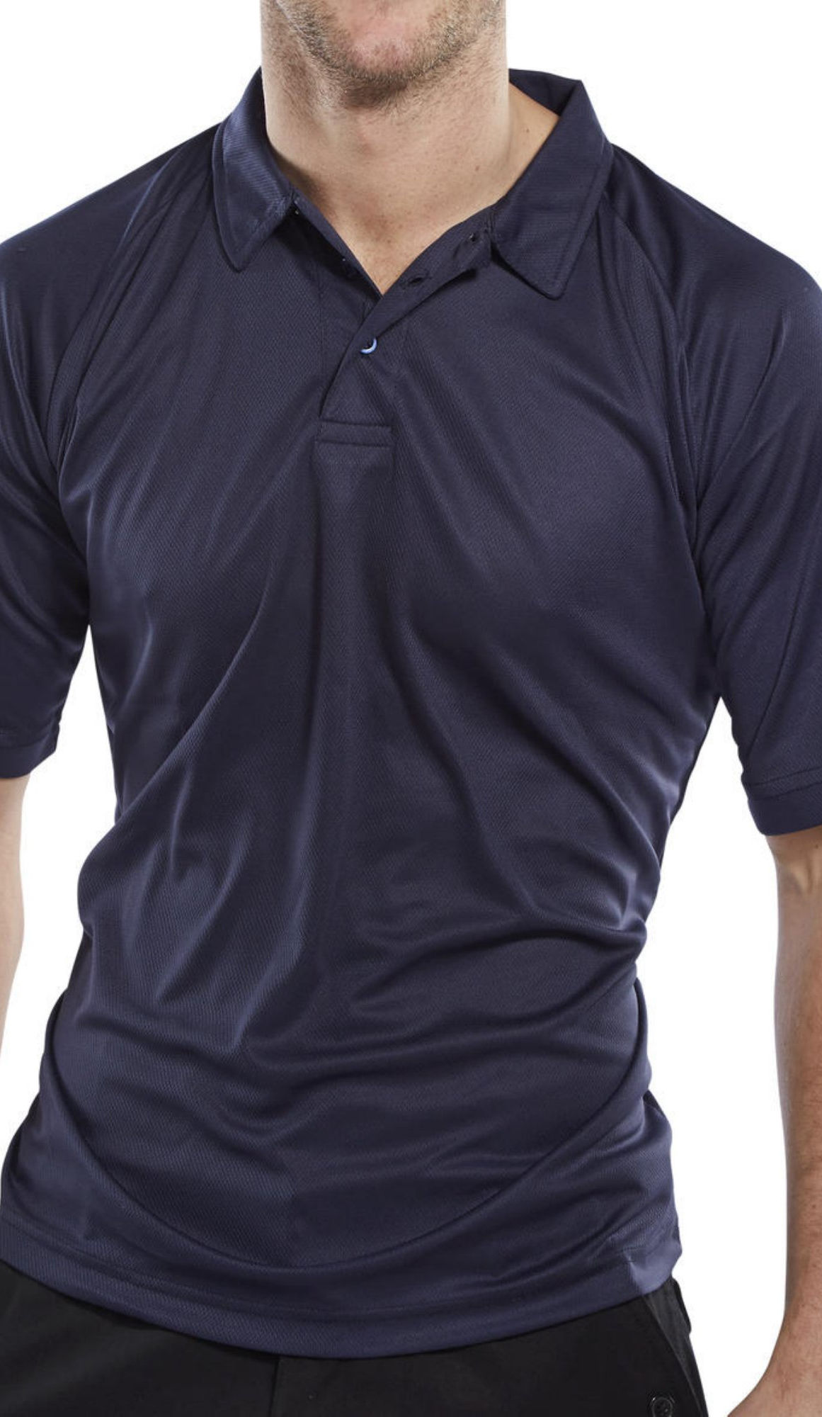 Beeswift B Cool Polo Shirt Navy Blue L