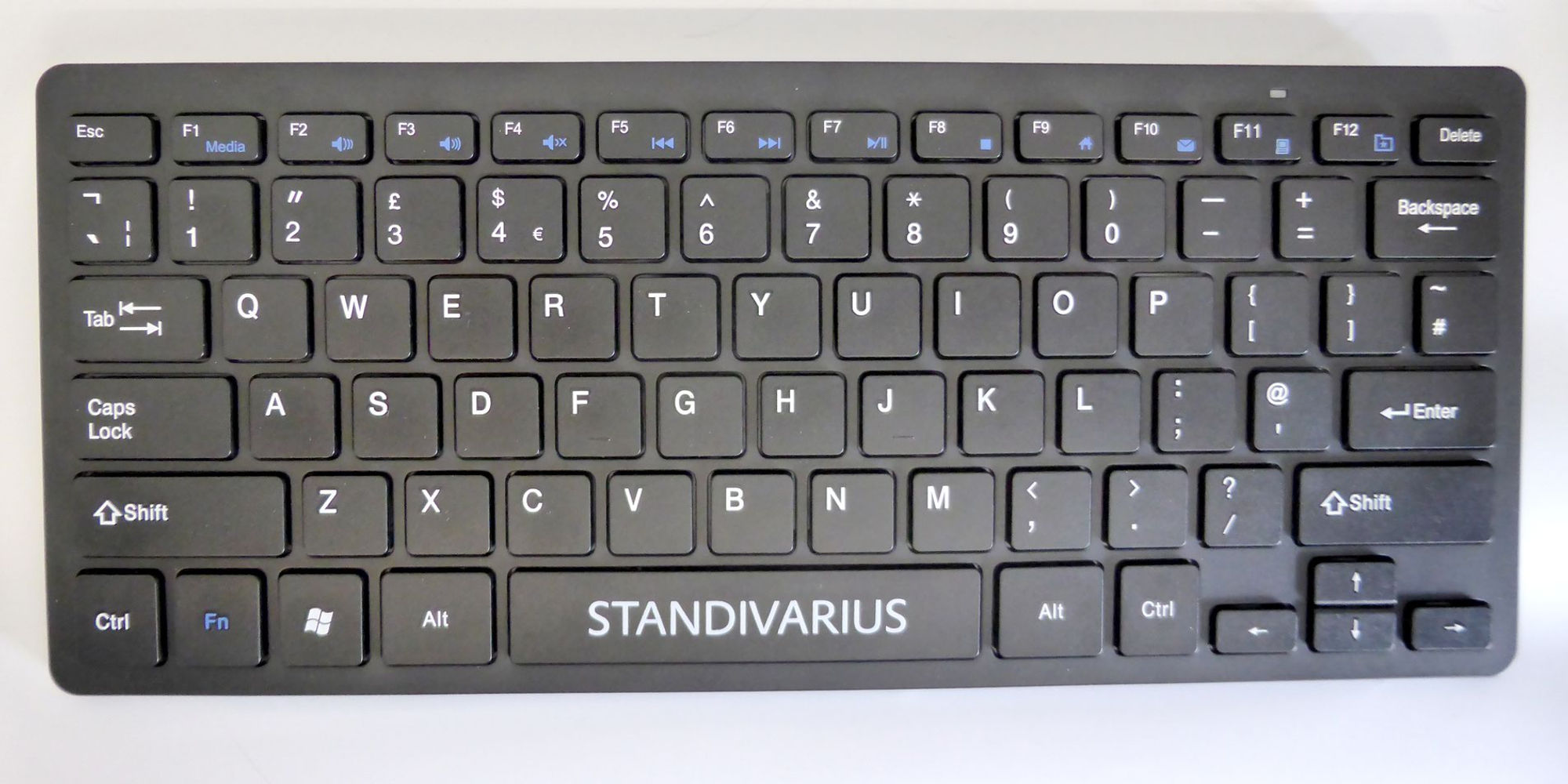 Piano II BT Bluetooth Portable Compact Keyboard | Scissors Structure Keys Black