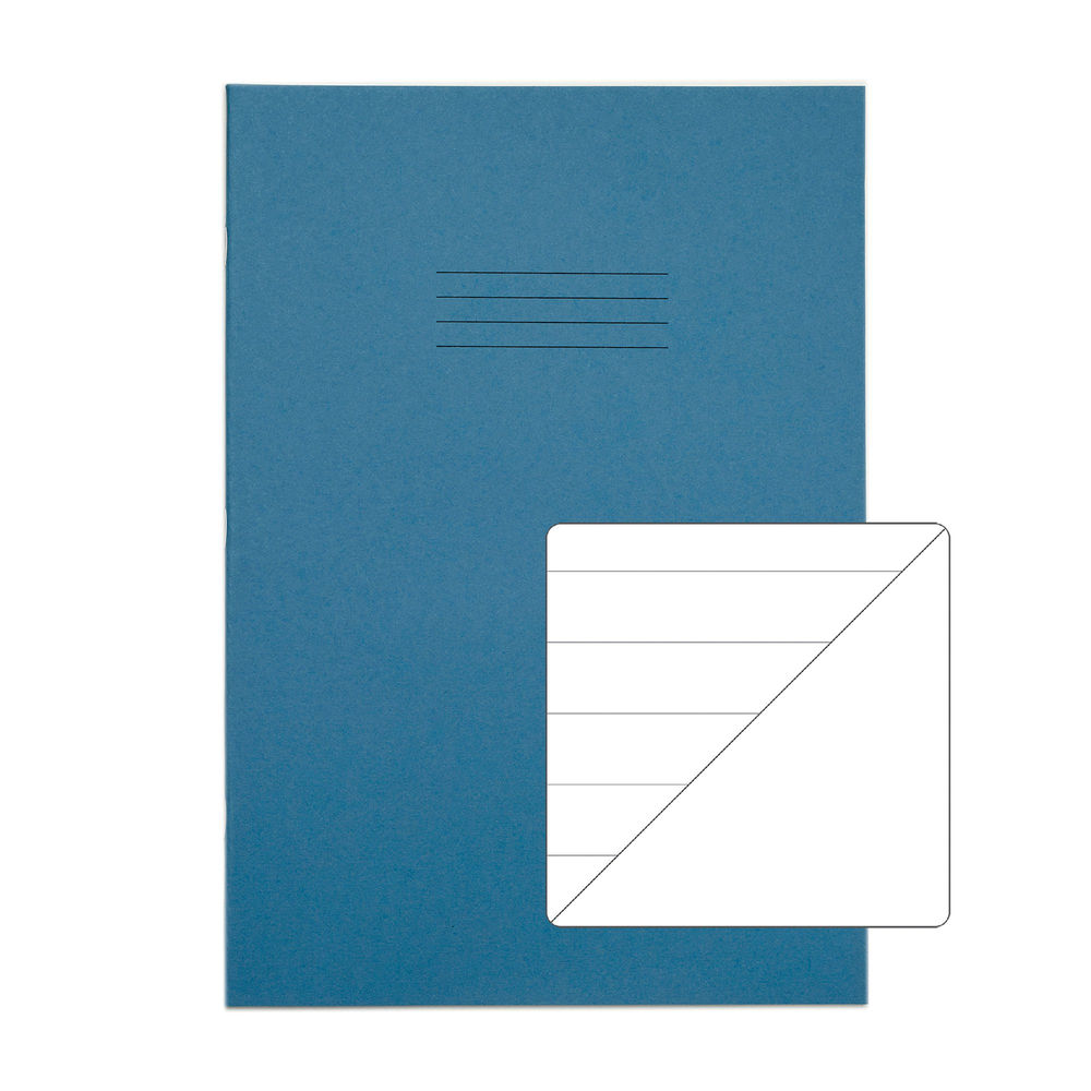 RHINO A4 Exercise Book 32 Page Light Blue F15/B (x10)