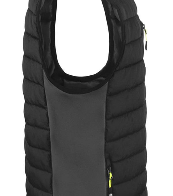 Thumbnail: Beeswift Flex Workwear Padded Bodywarmer Black/Grey Sml