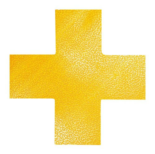 Durable Floor Shape Cross" Yellow"