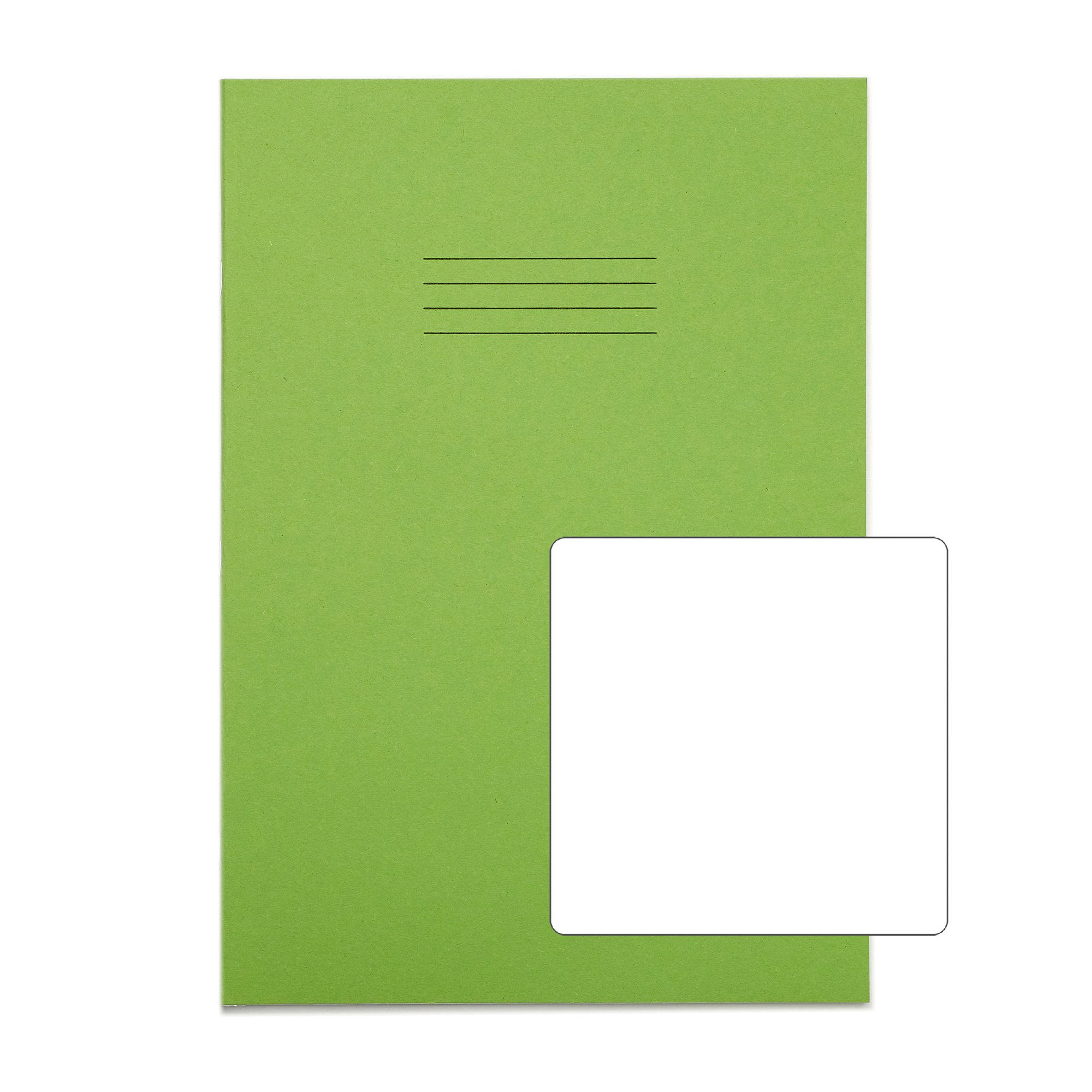 RHINO A4 Exercise Book 64 Page Light Green B (x10)