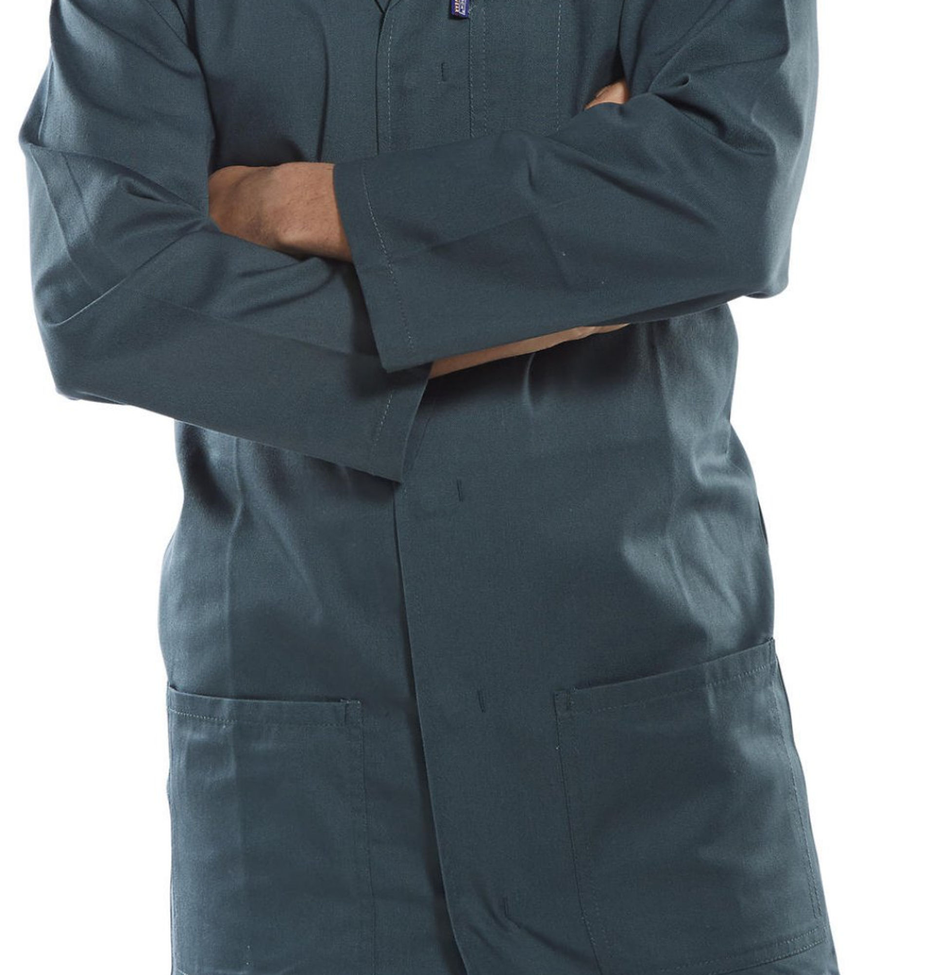 Beeswift Poly Cotton Warehouse Coat Spruce Green 36