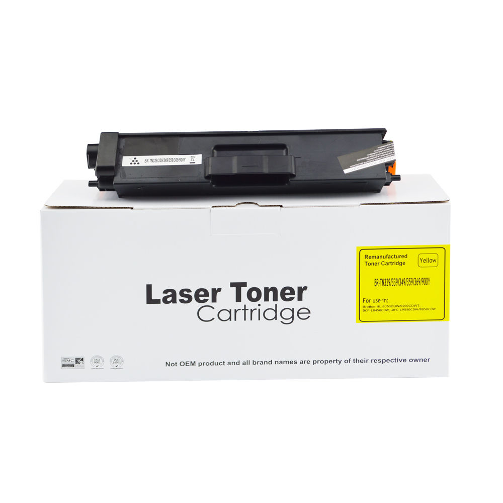 Remanufactured Brother TN329Y Yellow Extra Hi Cap also TN900Y Toner