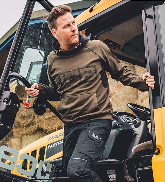 Thumbnail: JCB Horton Hoodie Olive/Black L