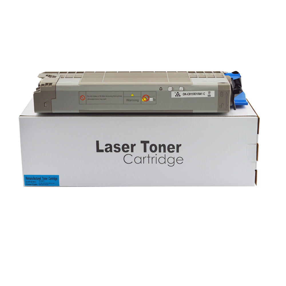 Remanufactured OKI C831C Cyan 44844507 Toner