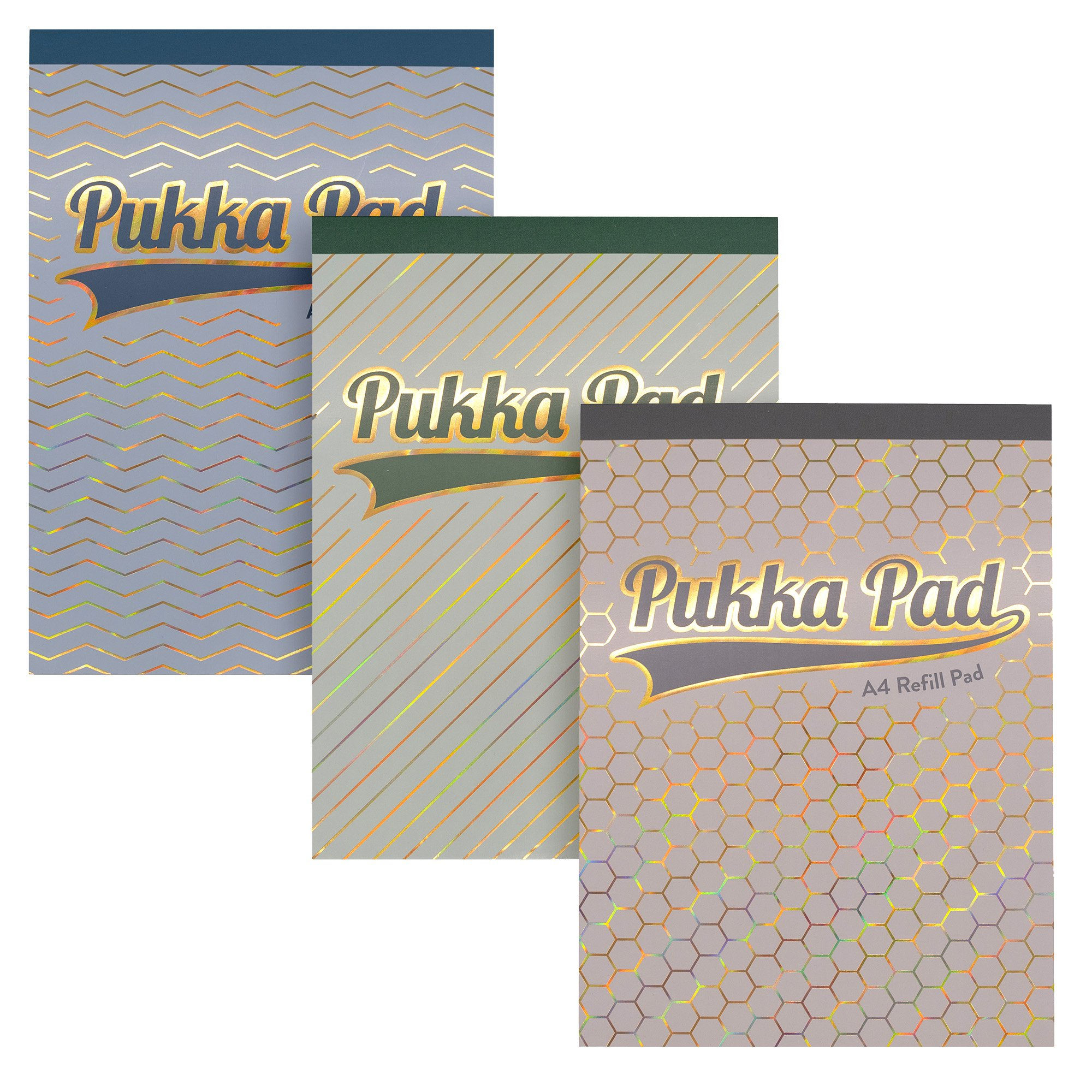 Pukka Pad Haze A4 Refill Pad 160 Pgs 4 Hole Punched Sidebound/Margin 6 Assorted