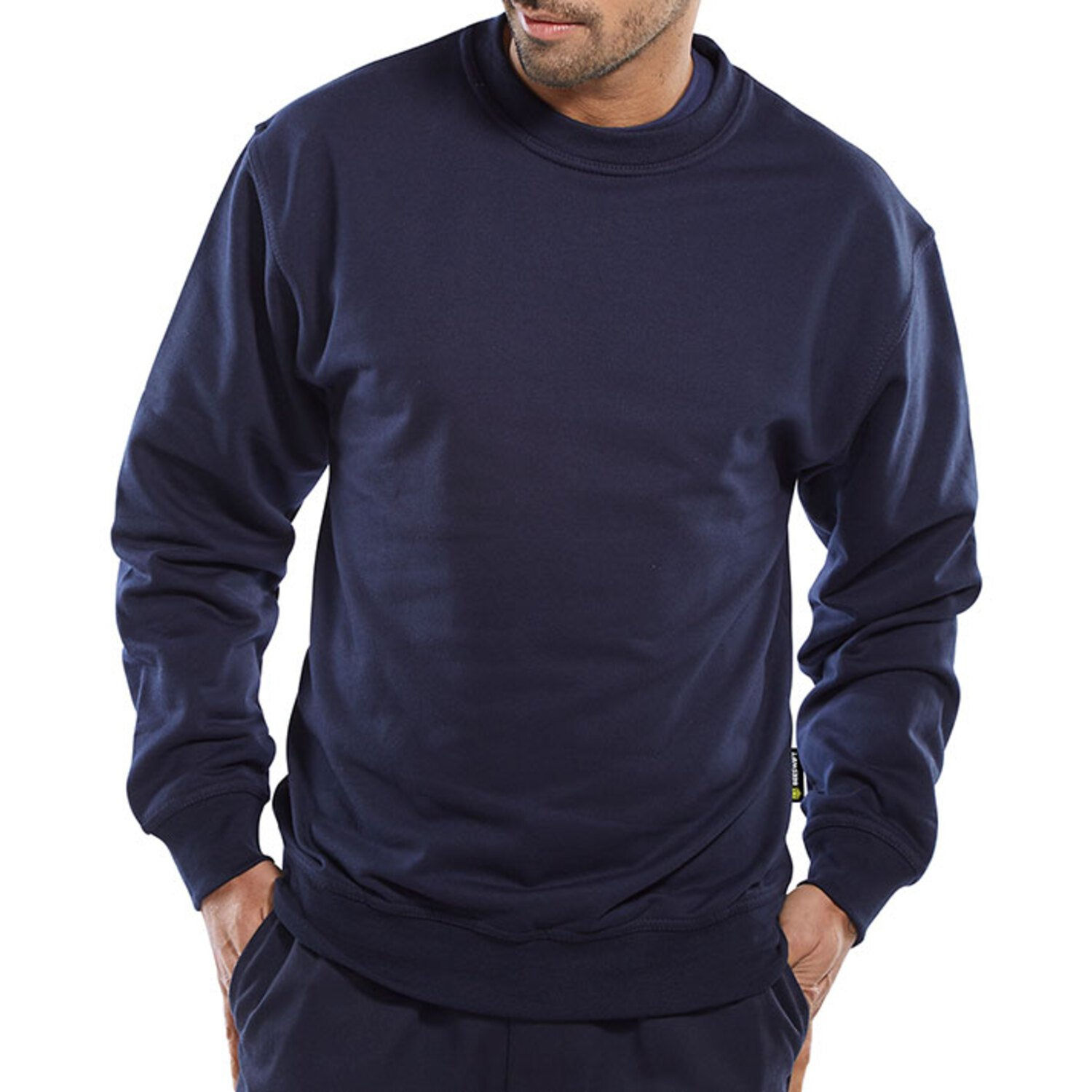 Beeswift Polycotton Sweatshirt Navy Blue 4XL
