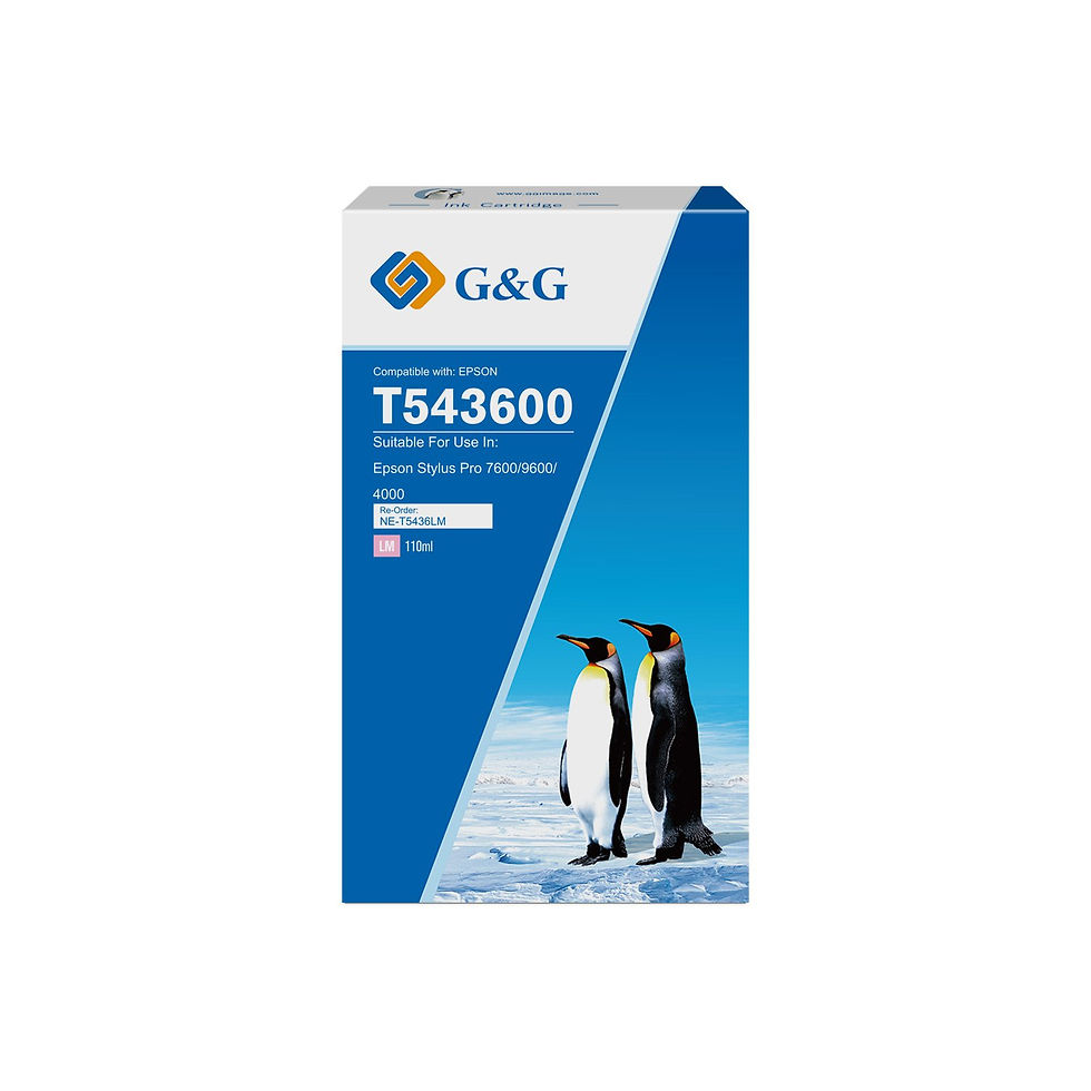 Thumbnail: Compatible Epson G+G T543600 Light Magenta Pigment Ink Cartridge C13T543600
