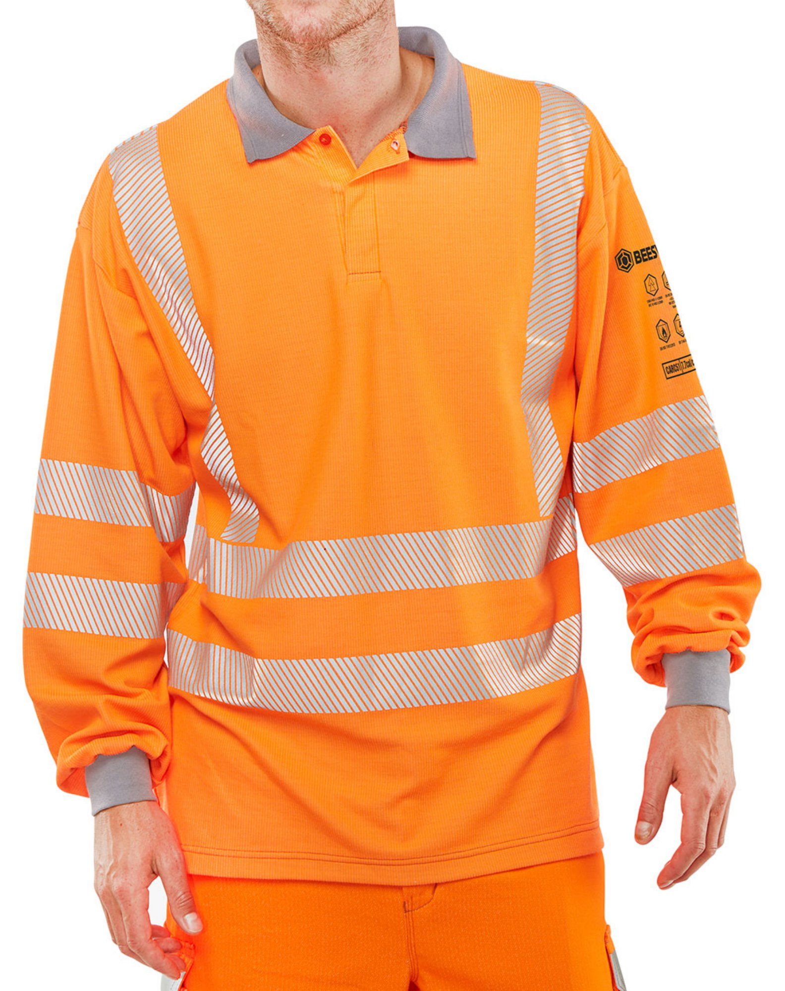 Beeswift Arc Flash GO RT Polo Shirt Orange 2XL