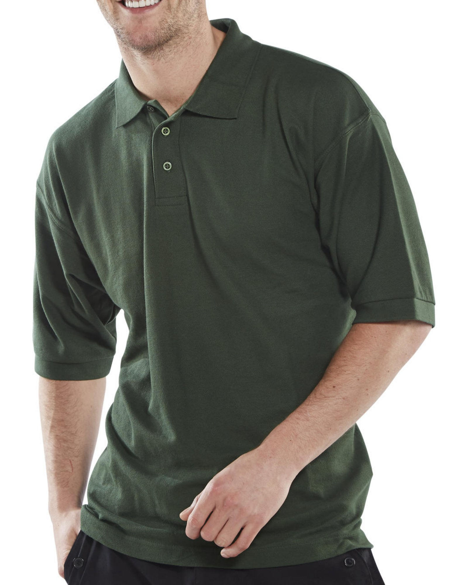 Beeswift Polo Shirt Bottle Green L