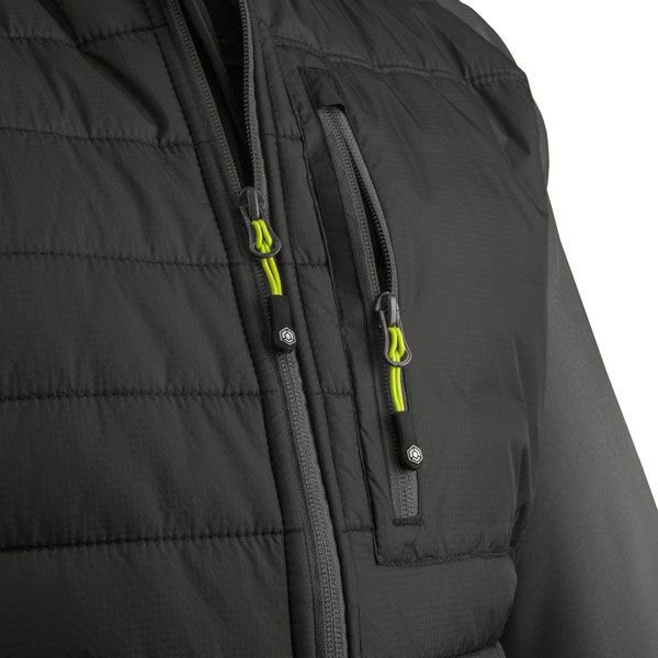 Thumbnail: Beeswift Flex Workwear Padded Jacket Black/Grey 2XL