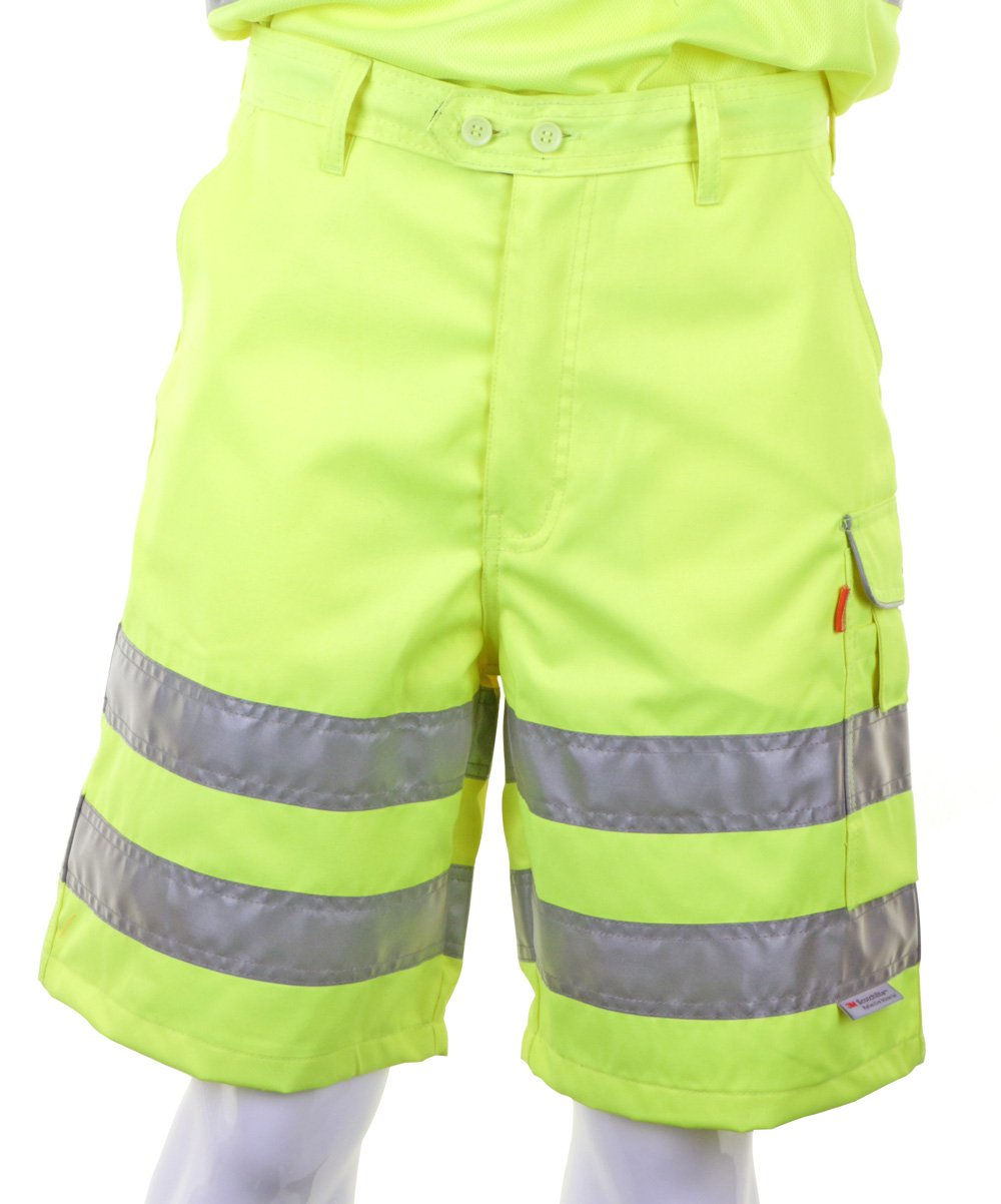 Beeswift Saturn Yellow Hi-Vis SHORTS 32