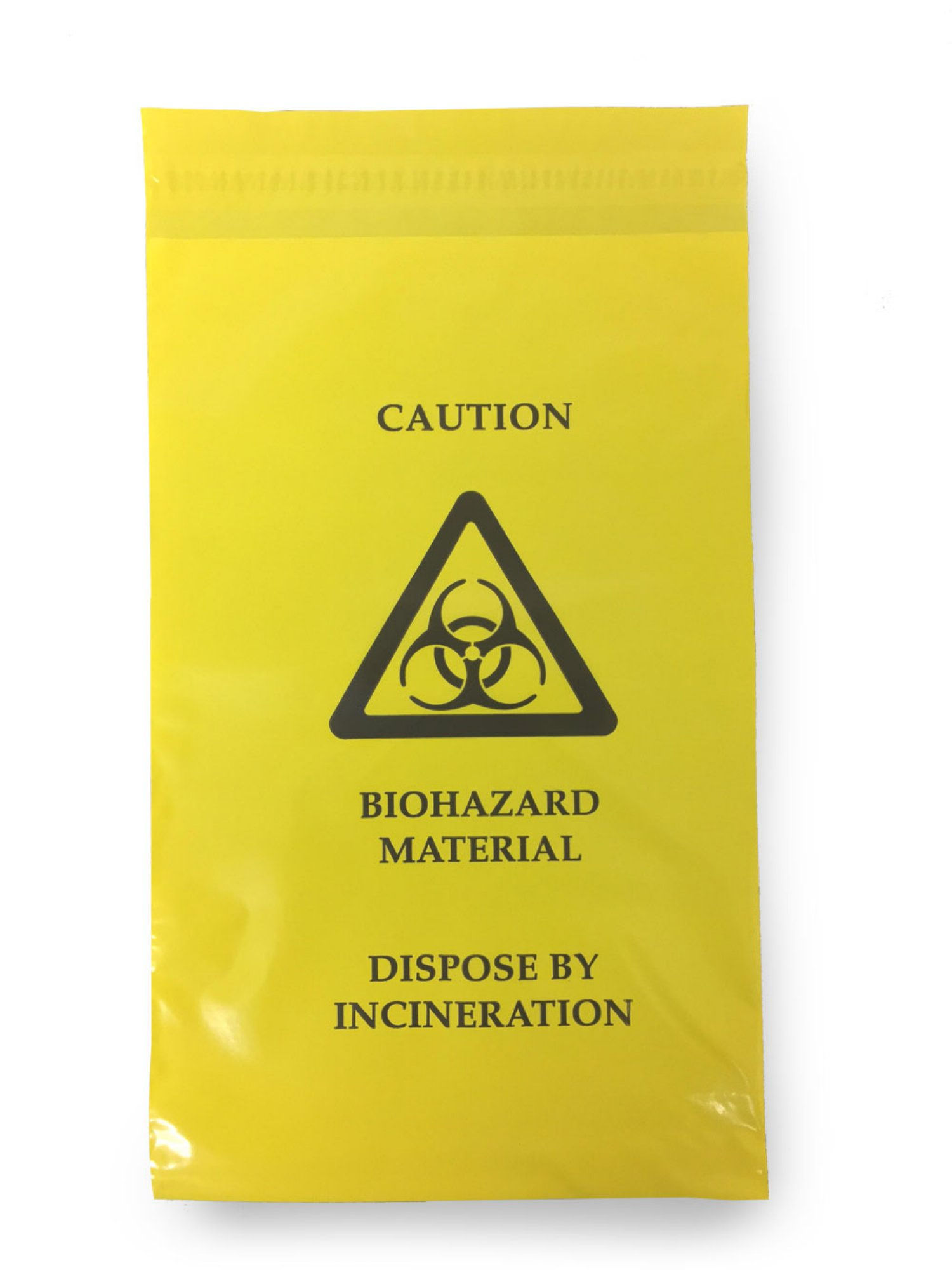 Click Medical Self Seal Waste Bag 205 X 305mm Yellow
