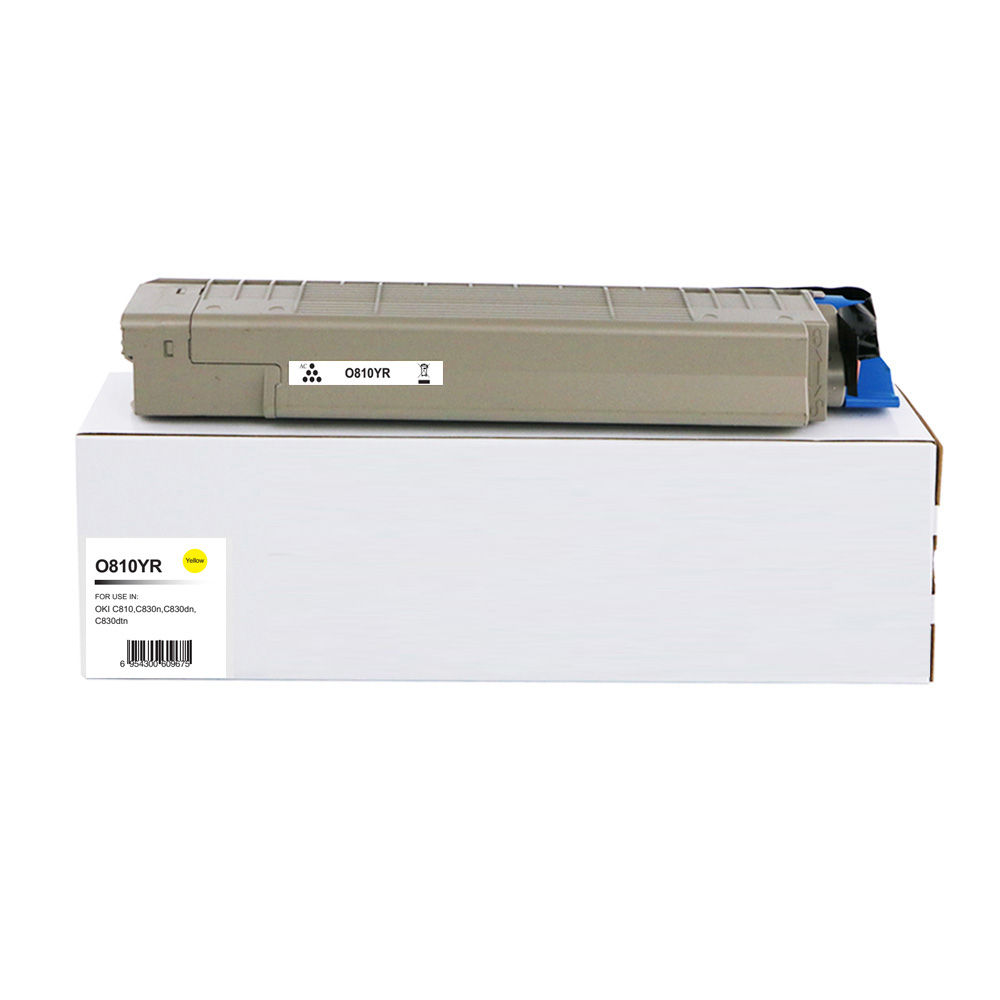 Remanufactured OKI C810Y Yellow 44059105 Toner