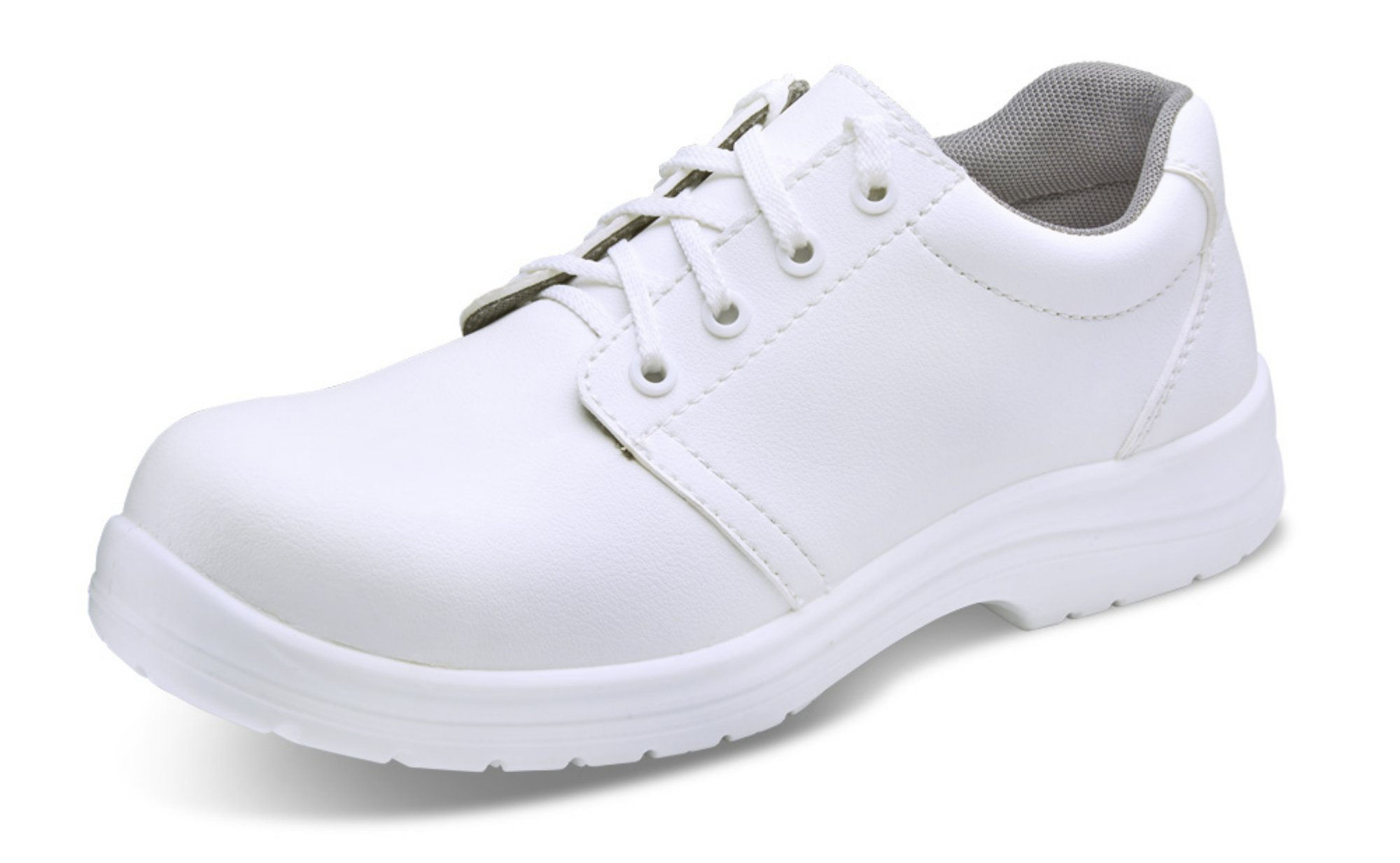 Beeswift Micro Fibre Tie Shoe S2 White 05